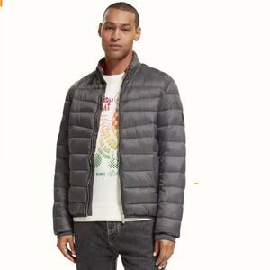 Scotch & Soda Charcoal Puffer Jacket